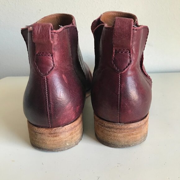 Kork Ease Burgundy Mindo Chelsea Ankle Boot Size 7.5 - Picture 5 of 11